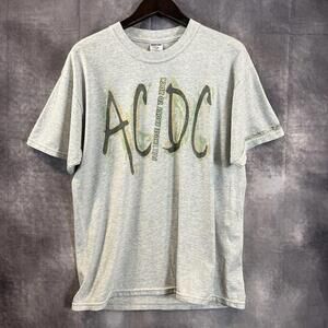 Vintage AC/DC T-Shirt: For Those About To Rock Y2K Men Size‎ Large